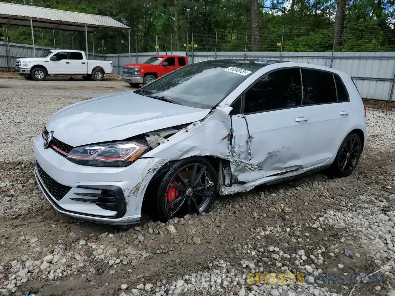 1 Photograph of a damaged car 3VW6T7AU4KM014234 VOLKSWAGEN GTI 2019