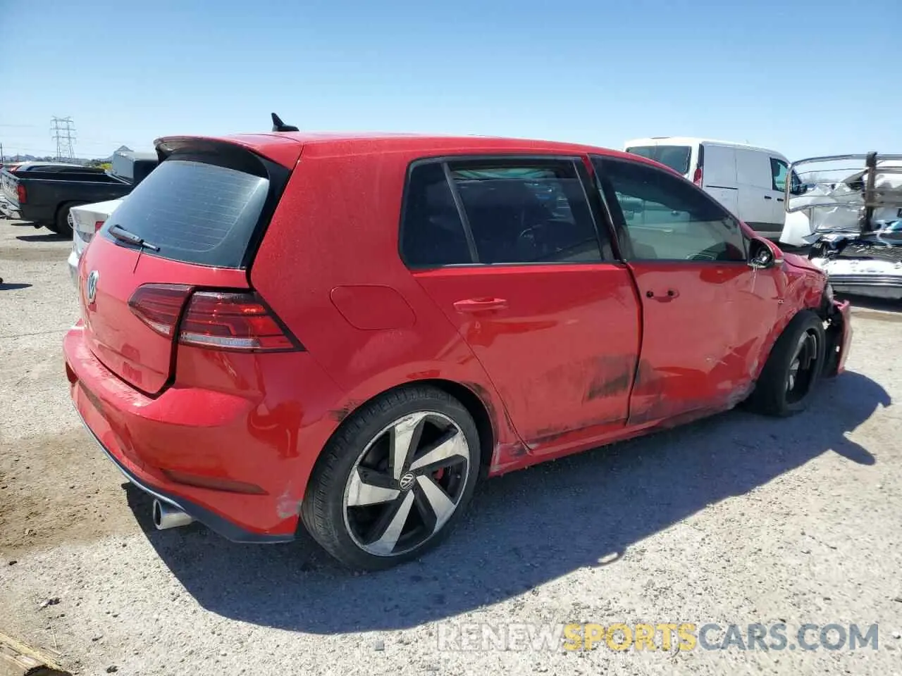 3 Photograph of a damaged car 3VW6T7AU8KM002247 VOLKSWAGEN GTI 2019
