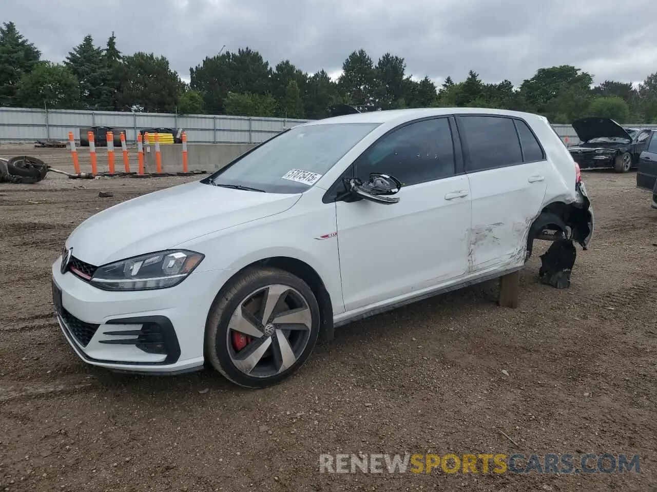 1 Photograph of a damaged car 3VW6T7AU6LM005293 VOLKSWAGEN GTI 2020