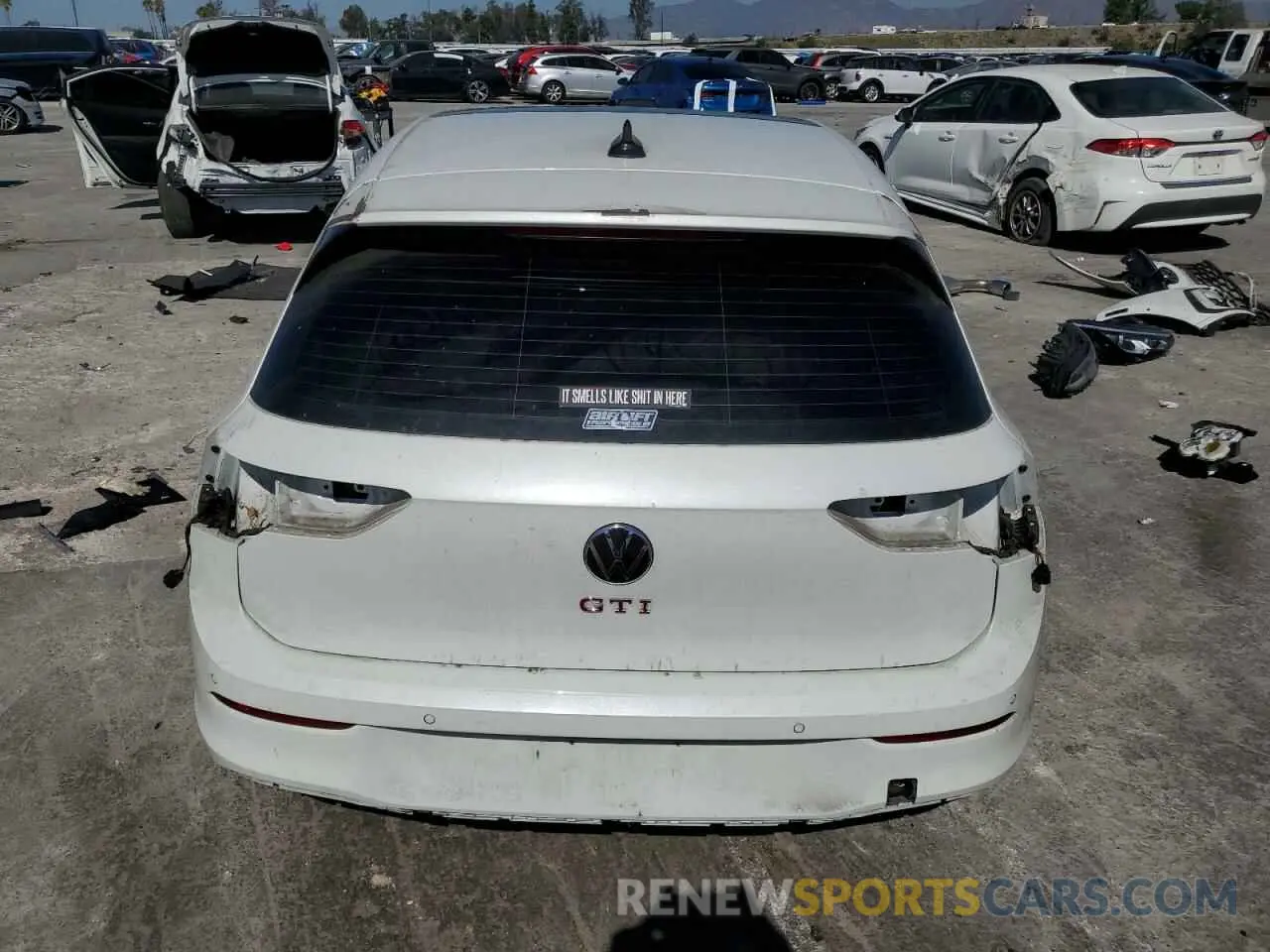 6 Photograph of a damaged car WVW687CD4NW121886 VOLKSWAGEN GTI 2022