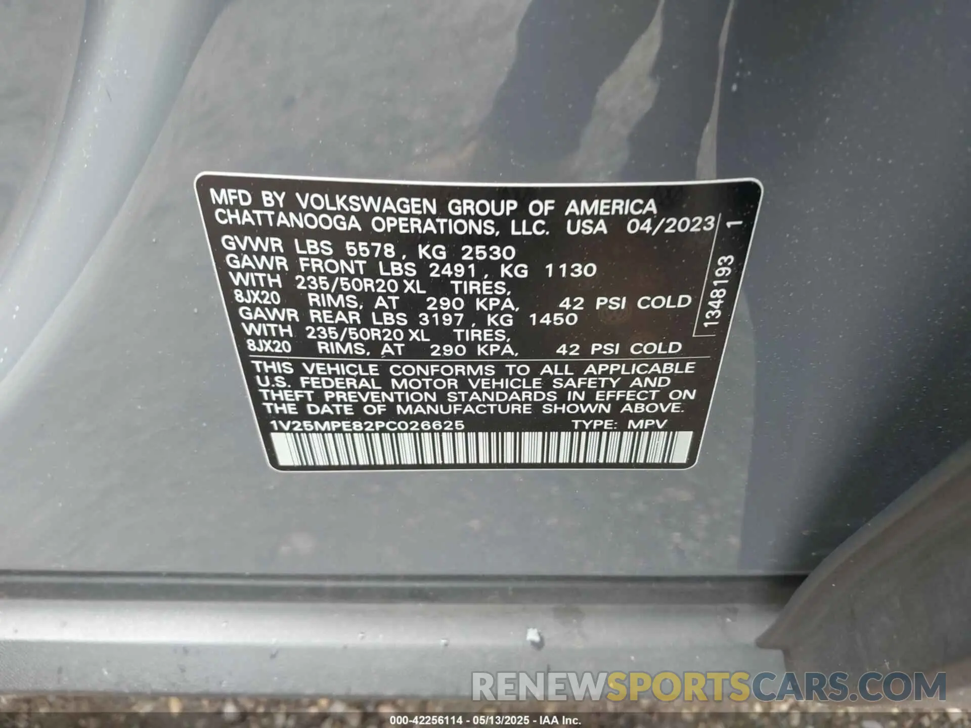 9 Photograph of a damaged car 1V25MPE82PC026625 VOLKSWAGEN ID.4 2023