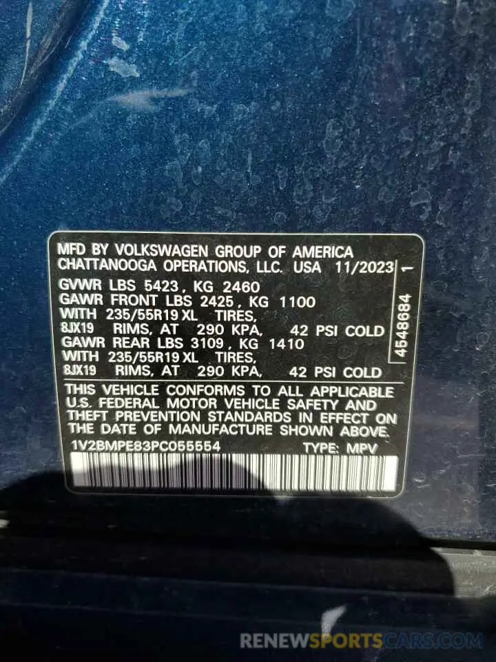13 Photograph of a damaged car 1V2BMPE83PC055554 VOLKSWAGEN ID.4 2023
