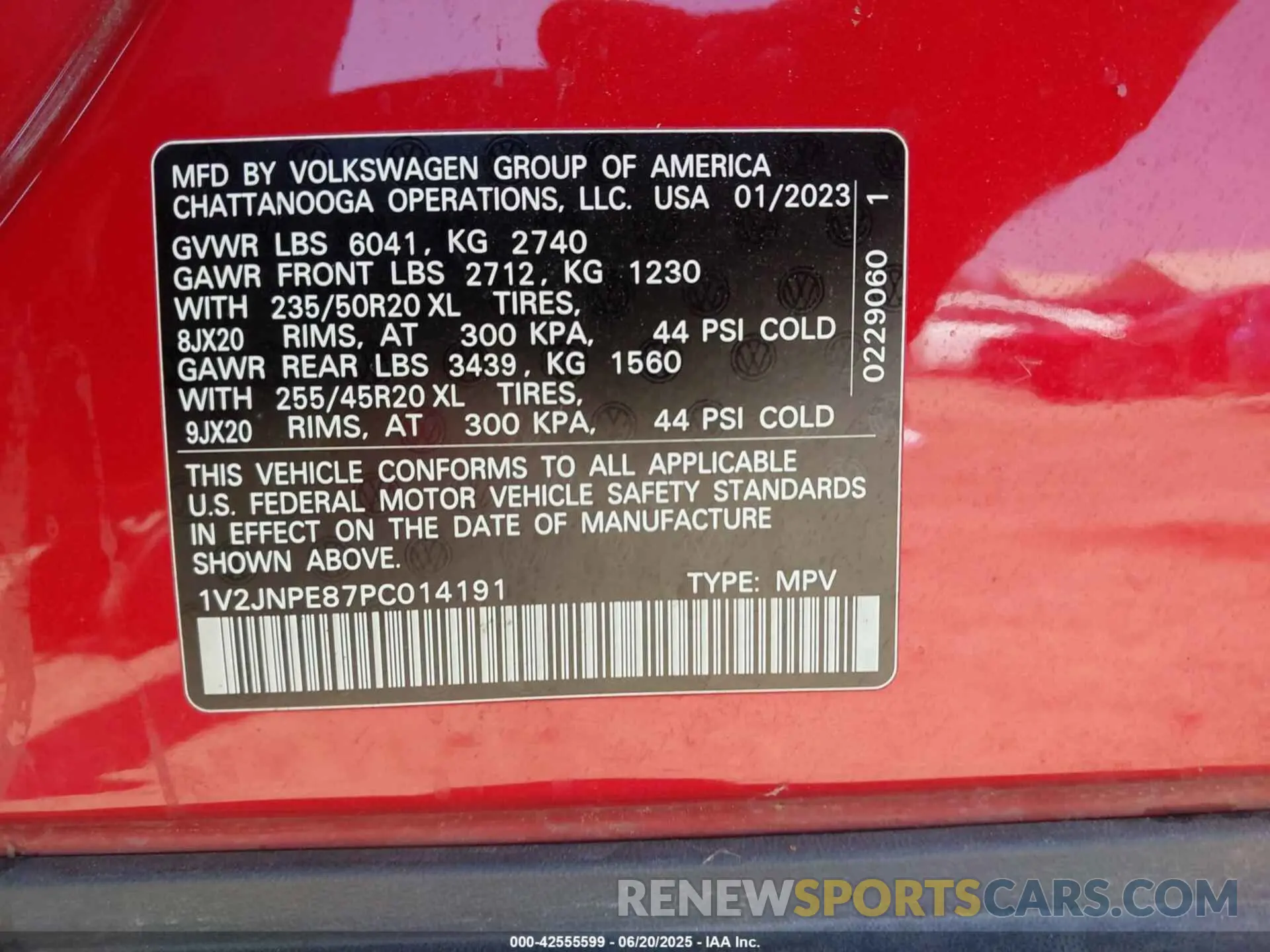 9 Photograph of a damaged car 1V2JNPE87PC014191 VOLKSWAGEN ID.4 2023