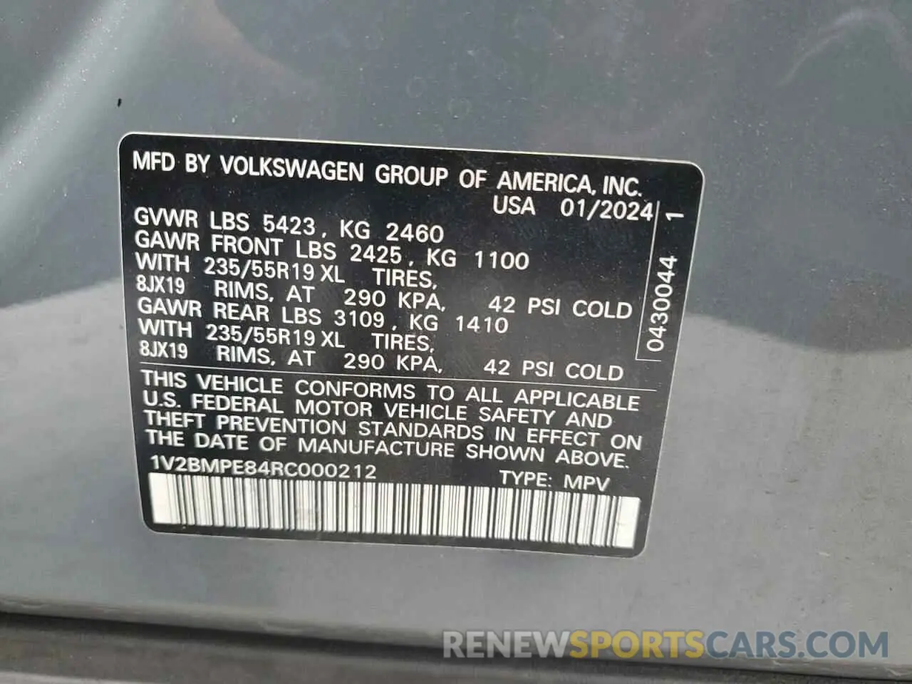 13 Photograph of a damaged car 1V2BMPE84RC000212 VOLKSWAGEN ID.4 2024