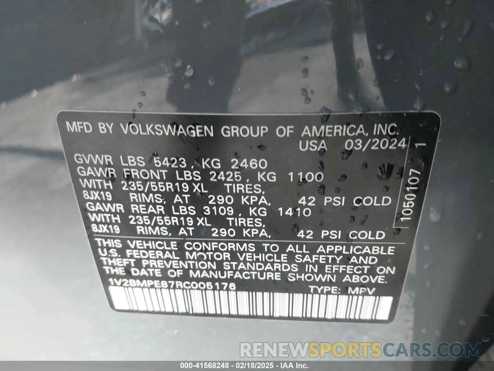 9 Photograph of a damaged car 1V2BMPE87RC005176 VOLKSWAGEN ID.4 2024