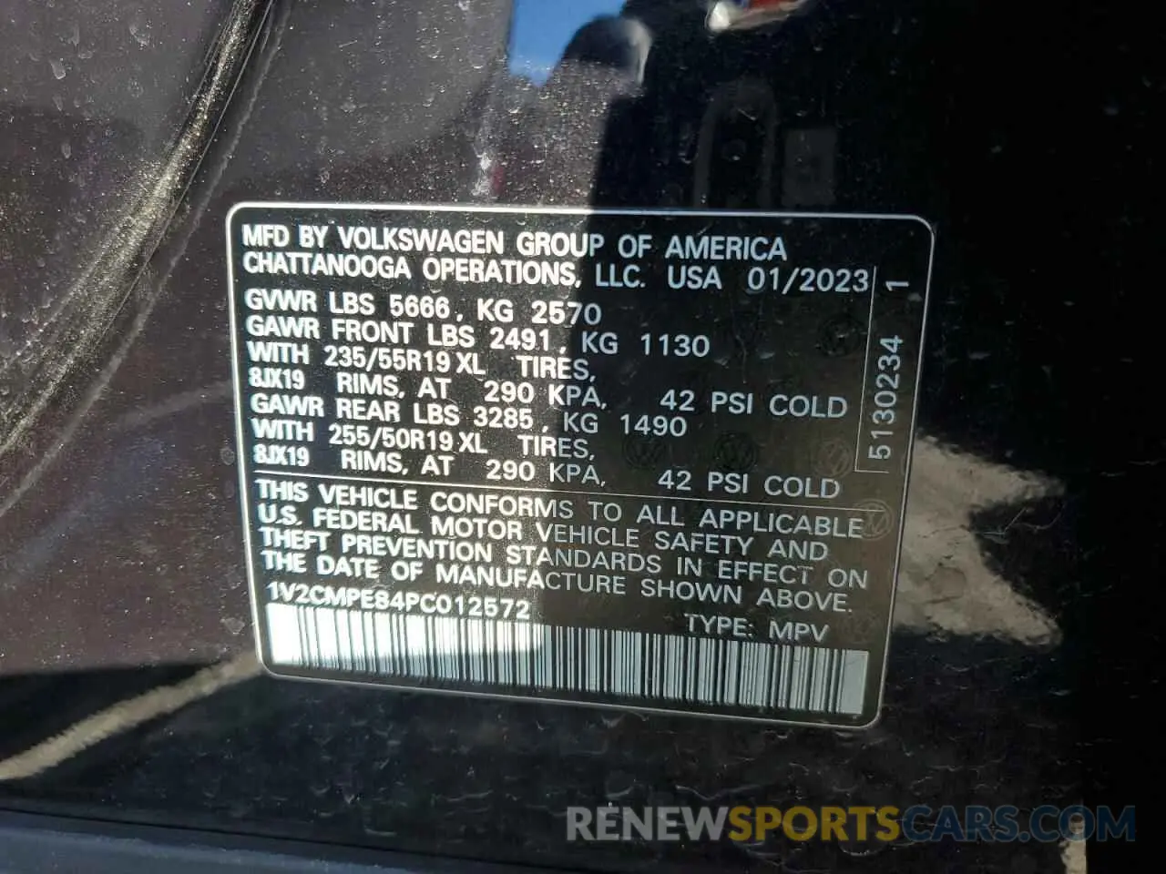 12 Photograph of a damaged car 1V2CMPE84PC012572 VOLKSWAGEN ID.4 PRO 2023