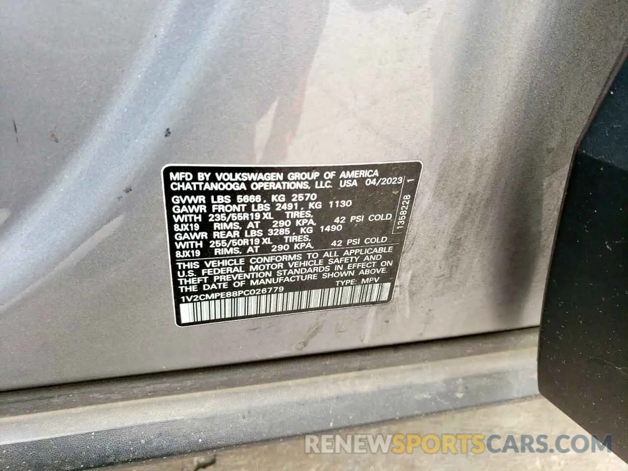 16 Photograph of a damaged car 1V2CMPE88PC026779 VOLKSWAGEN ID.4 PRO 2023