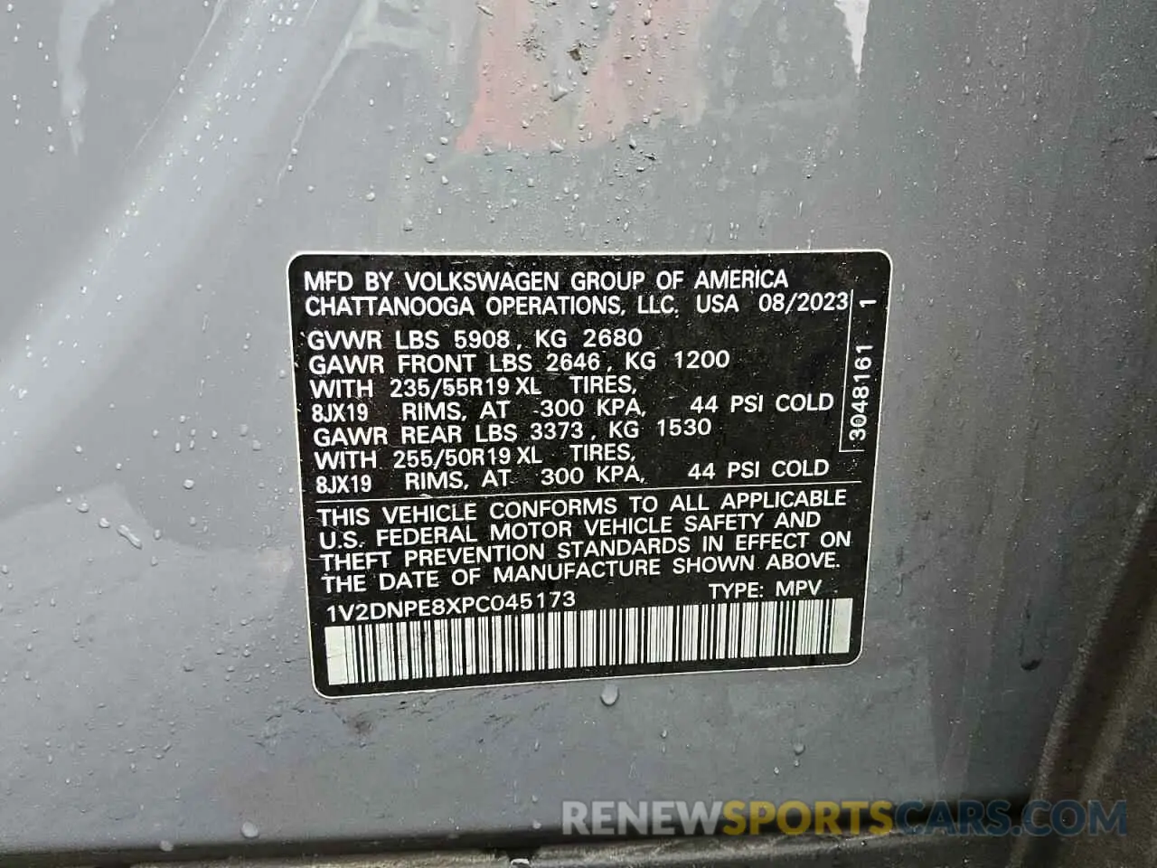 13 Photograph of a damaged car 1V2DNPE8XPC045173 VOLKSWAGEN ID.4 PRO 2023