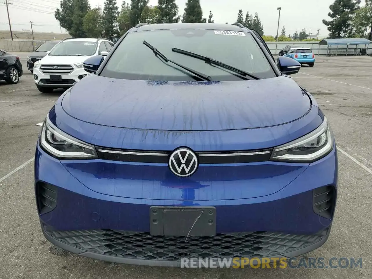 5 Photograph of a damaged car WVGTMPE26MP040189 VOLKSWAGEN ID.4 PRO S 2021