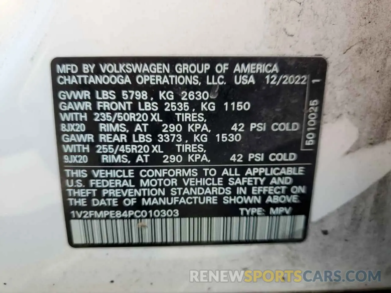 13 Photograph of a damaged car 1V2FMPE84PC010303 VOLKSWAGEN ID.4 PRO S 2023