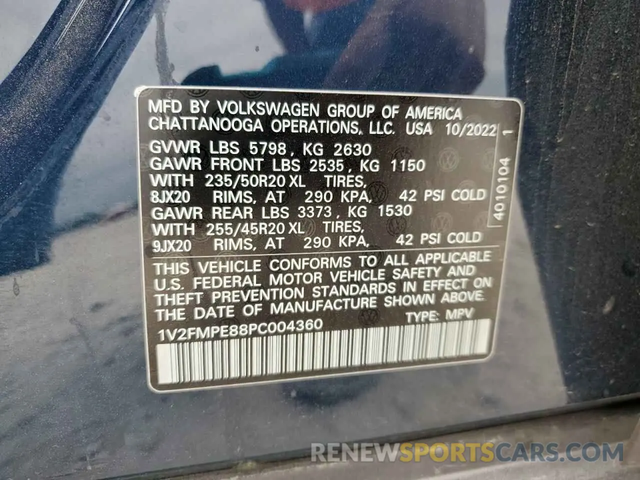 15 Photograph of a damaged car 1V2FMPE88PC004360 VOLKSWAGEN ID.4 PRO S 2023