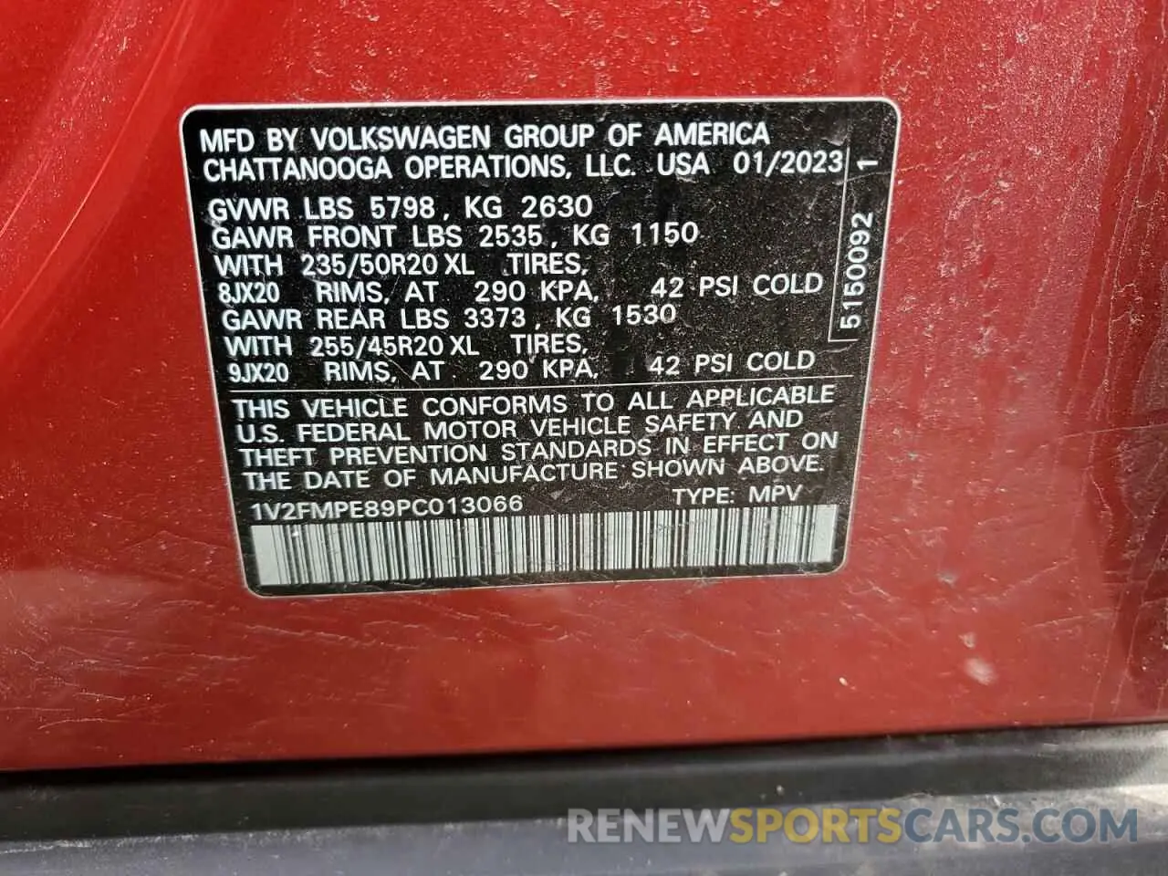 14 Photograph of a damaged car 1V2FMPE89PC013066 VOLKSWAGEN ID.4 PRO S 2023