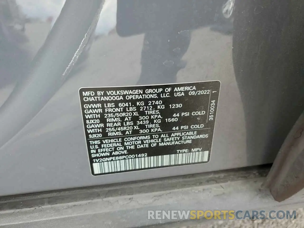 13 Photograph of a damaged car 1V2GNPE88PC001492 VOLKSWAGEN ID.4 PRO S 2023