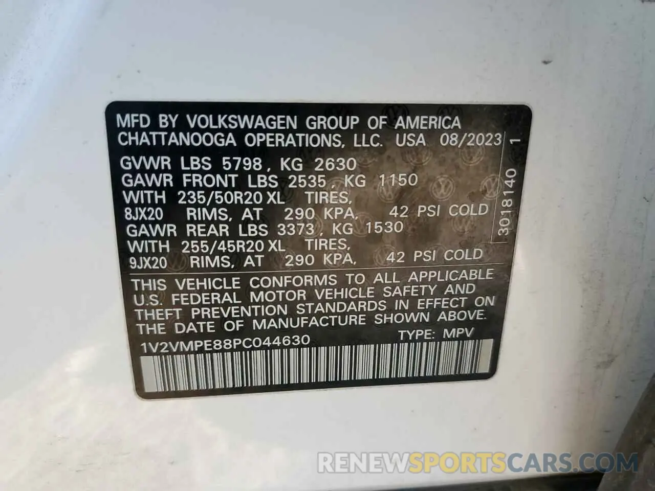 13 Photograph of a damaged car 1V2VMPE88PC044630 VOLKSWAGEN ID.4 PRO S 2023