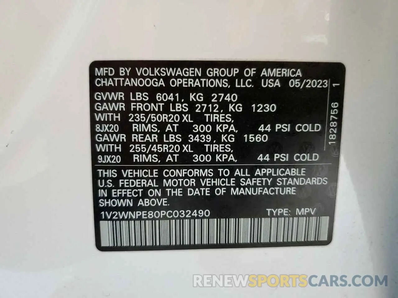 13 Photograph of a damaged car 1V2WNPE80PC032490 VOLKSWAGEN ID.4 PRO S 2023