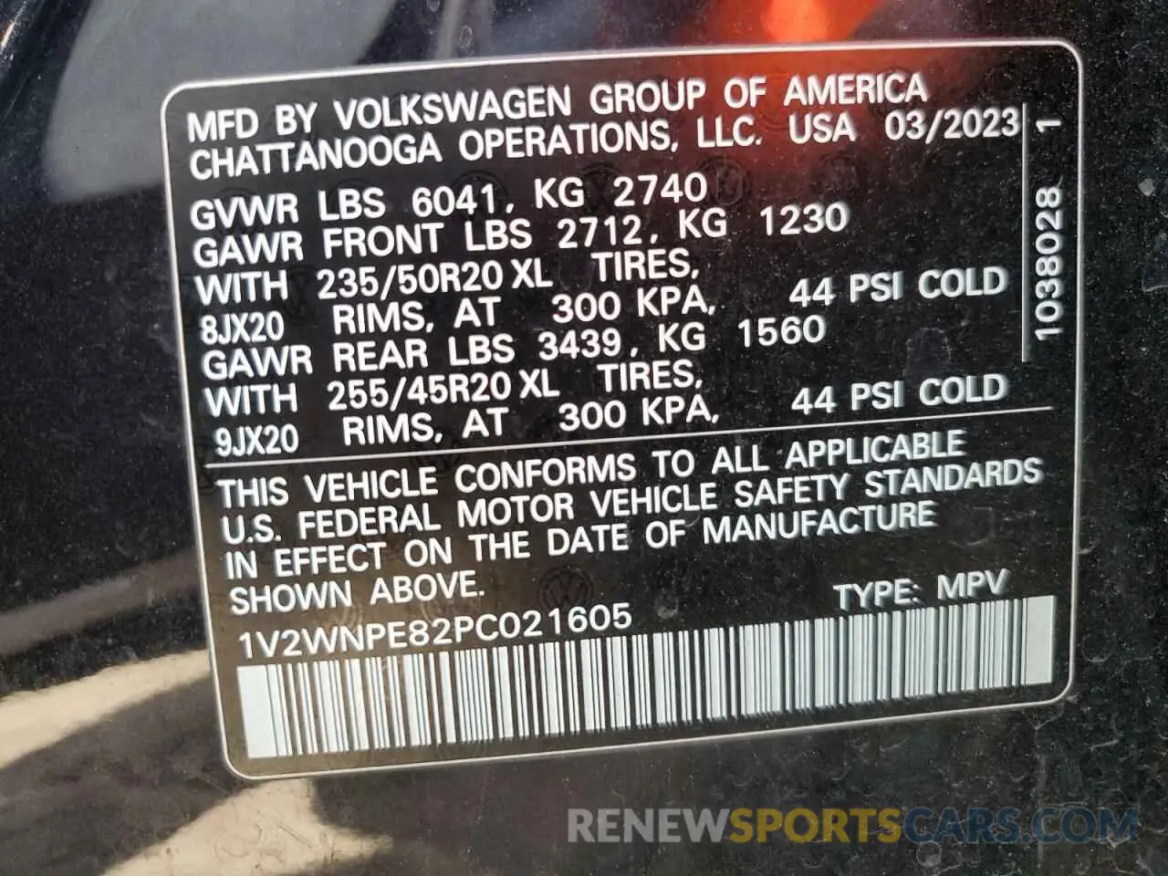 14 Photograph of a damaged car 1V2WNPE82PC021605 VOLKSWAGEN ID.4 PRO S 2023