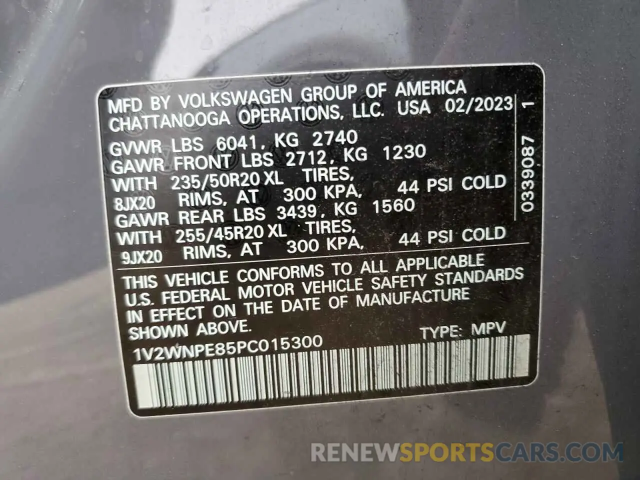 13 Photograph of a damaged car 1V2WNPE85PC015300 VOLKSWAGEN ID.4 PRO S 2023