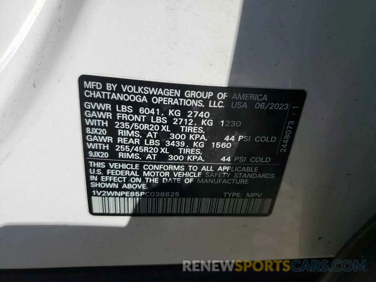 15 Photograph of a damaged car 1V2WNPE85PC038625 VOLKSWAGEN ID.4 PRO S 2023
