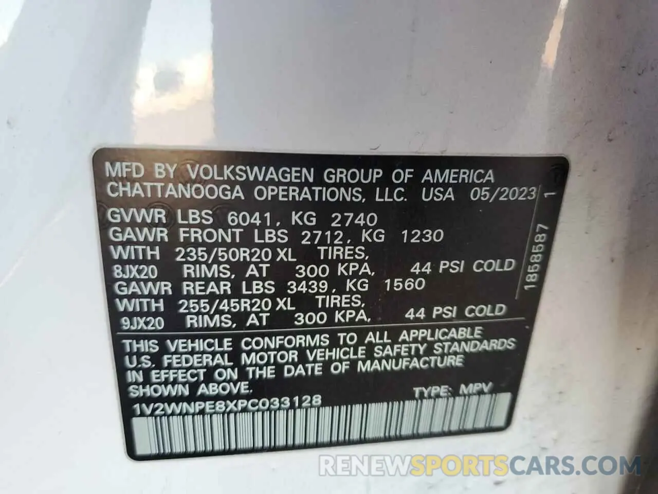 13 Photograph of a damaged car 1V2WNPE8XPC033128 VOLKSWAGEN ID.4 PRO S 2023