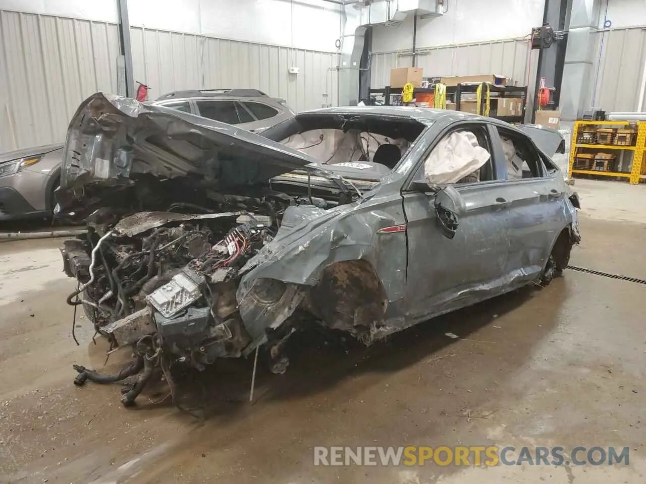 1 Photograph of a damaged car 3VW5T7BU8KM201096 VOLKSWAGEN JETTA 2019