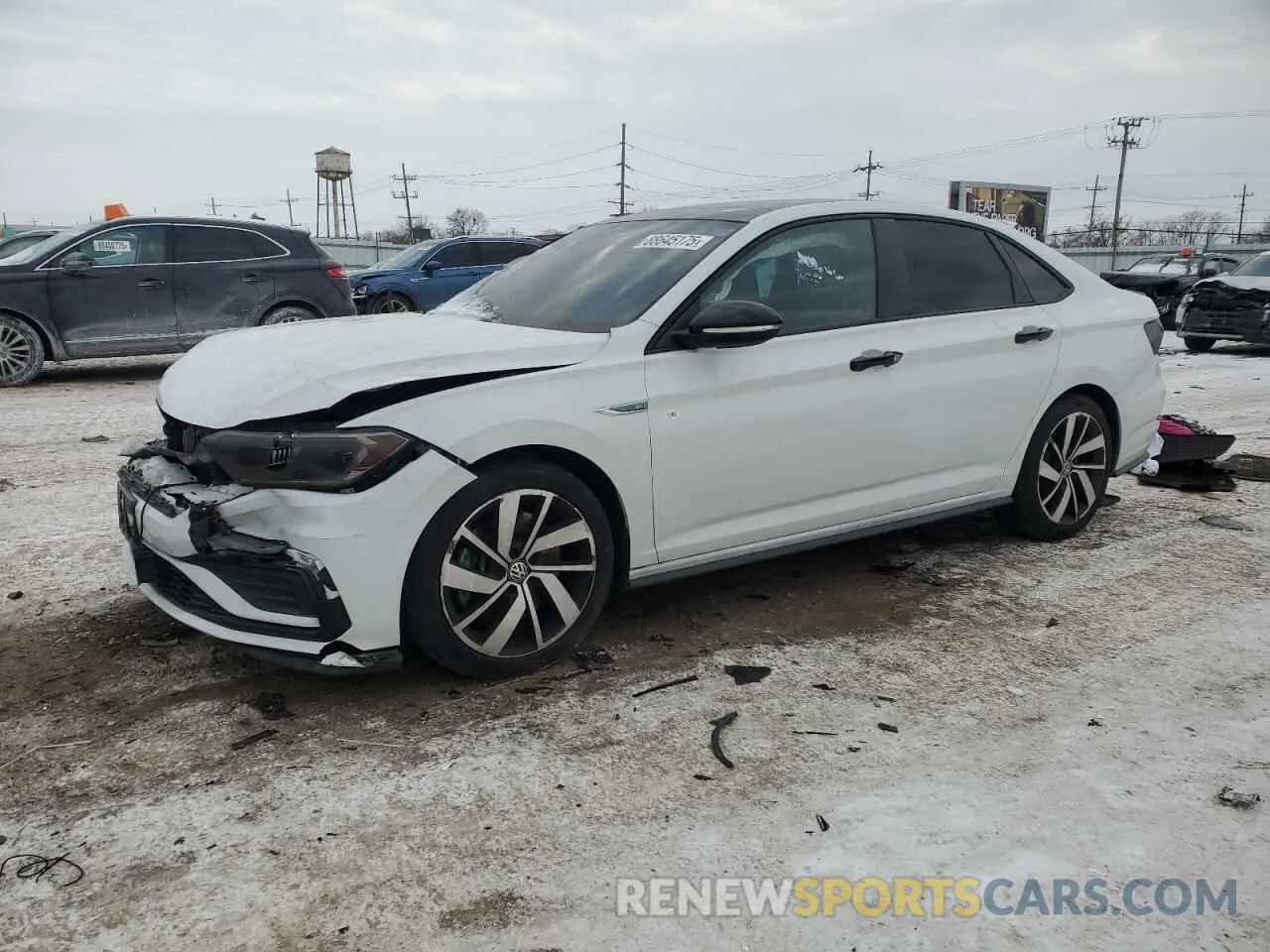 1 Photograph of a damaged car 3VW5T7BUXKM144321 VOLKSWAGEN JETTA 2019