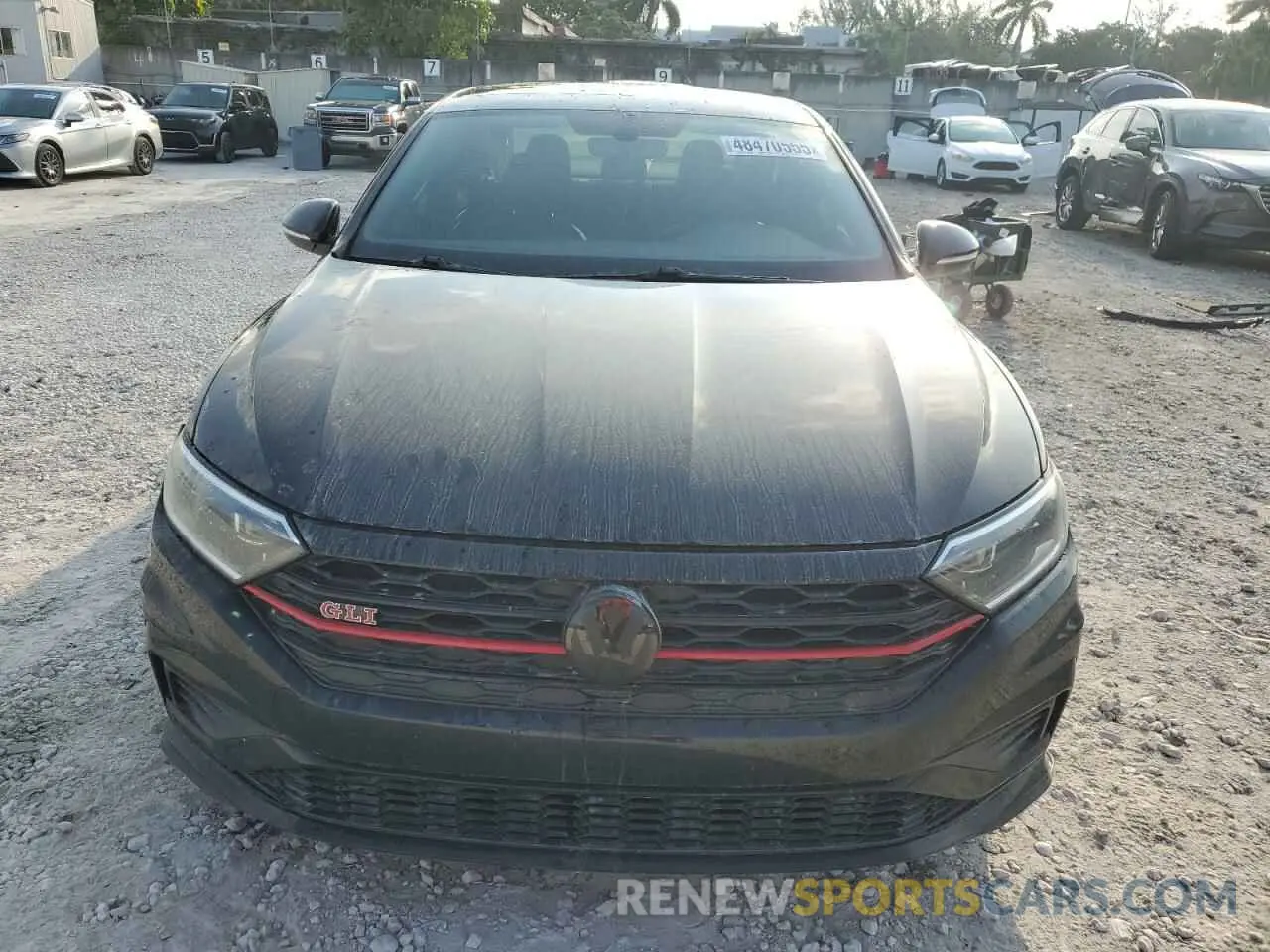5 Photograph of a damaged car 3VW6T7BU2KM225298 VOLKSWAGEN JETTA 2019