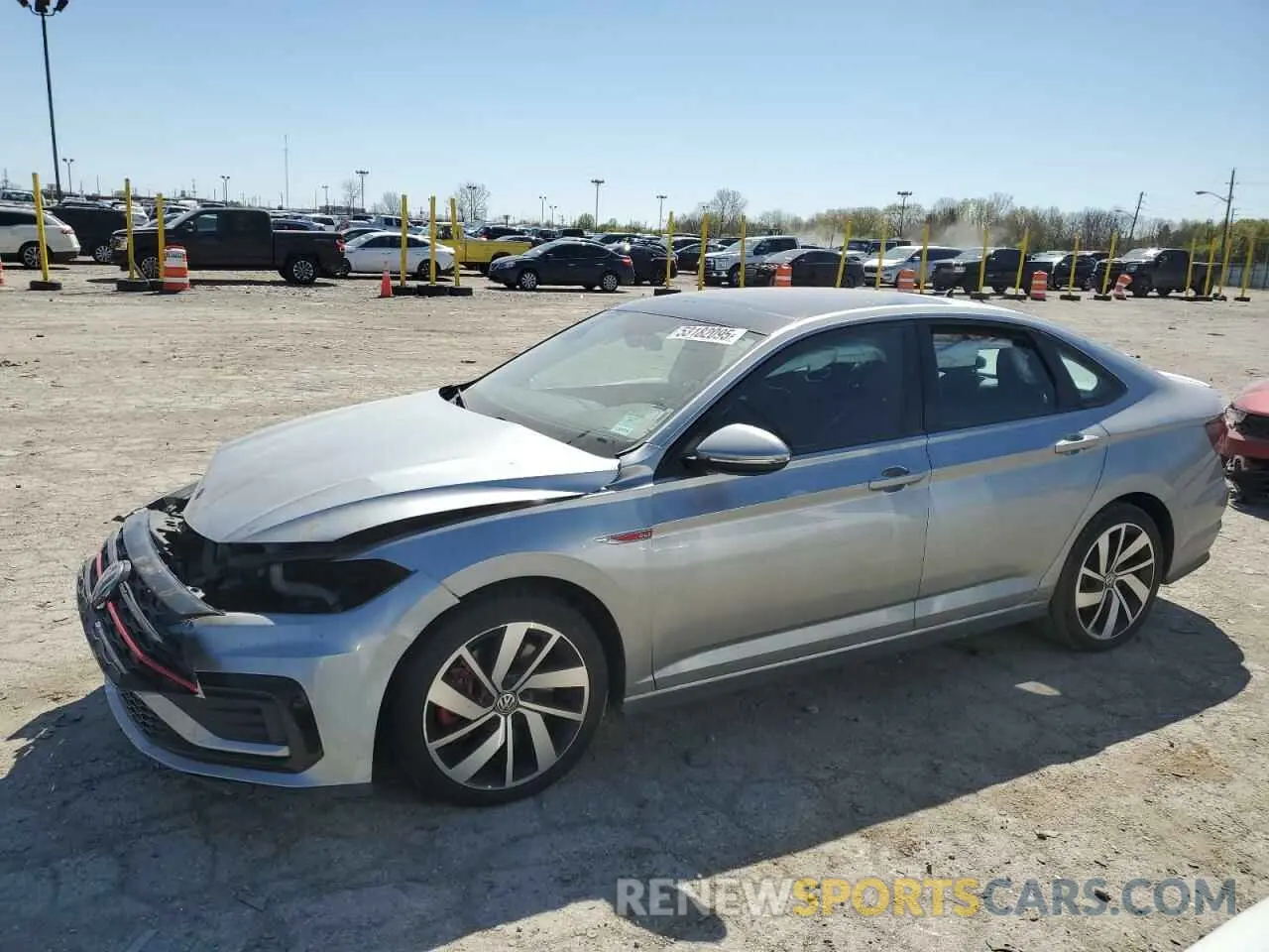 1 Photograph of a damaged car 3VW6T7BU2KM254364 VOLKSWAGEN JETTA 2019