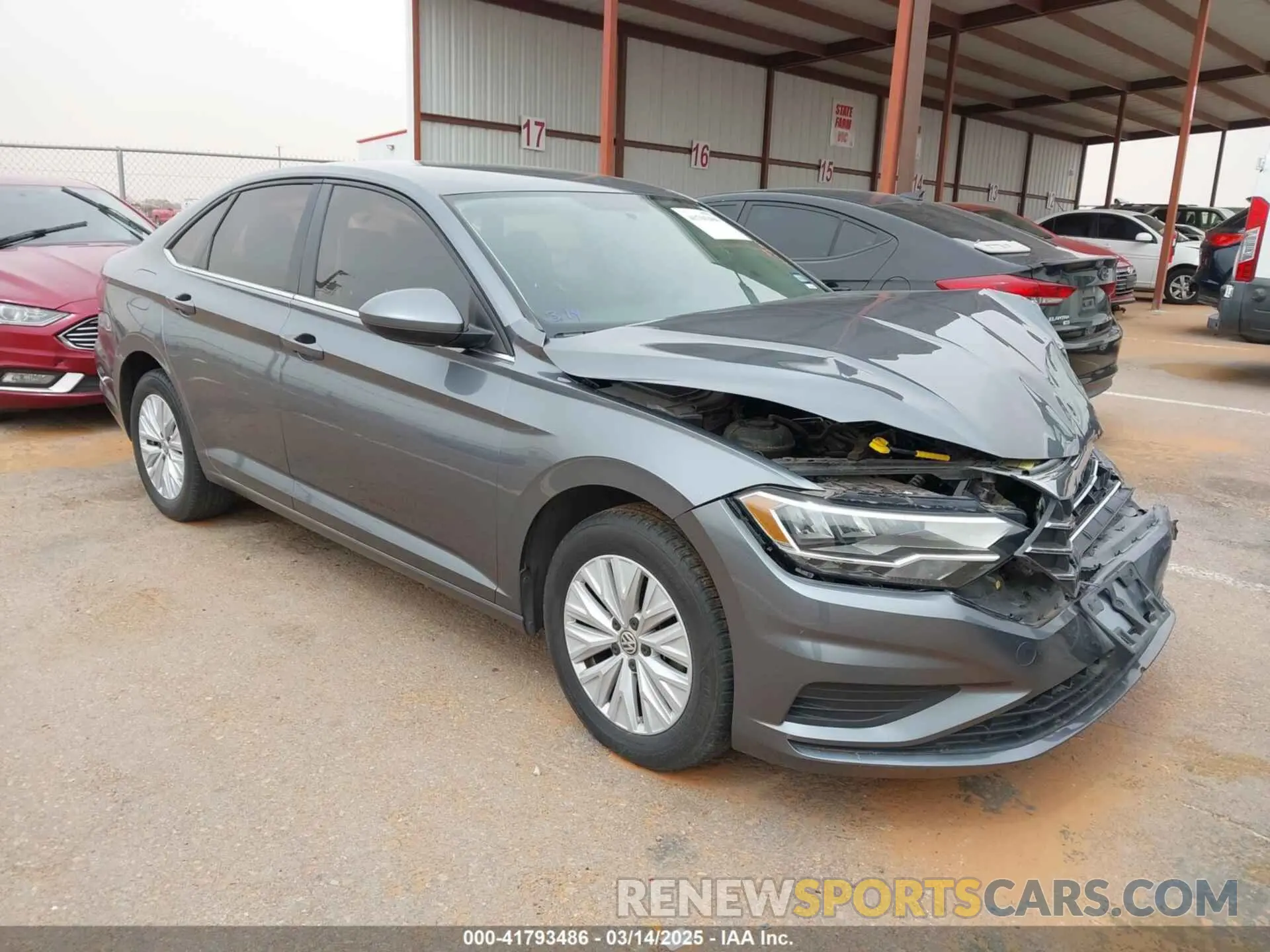 1 Photograph of a damaged car 3VWC57BU0KM074636 VOLKSWAGEN JETTA 2019