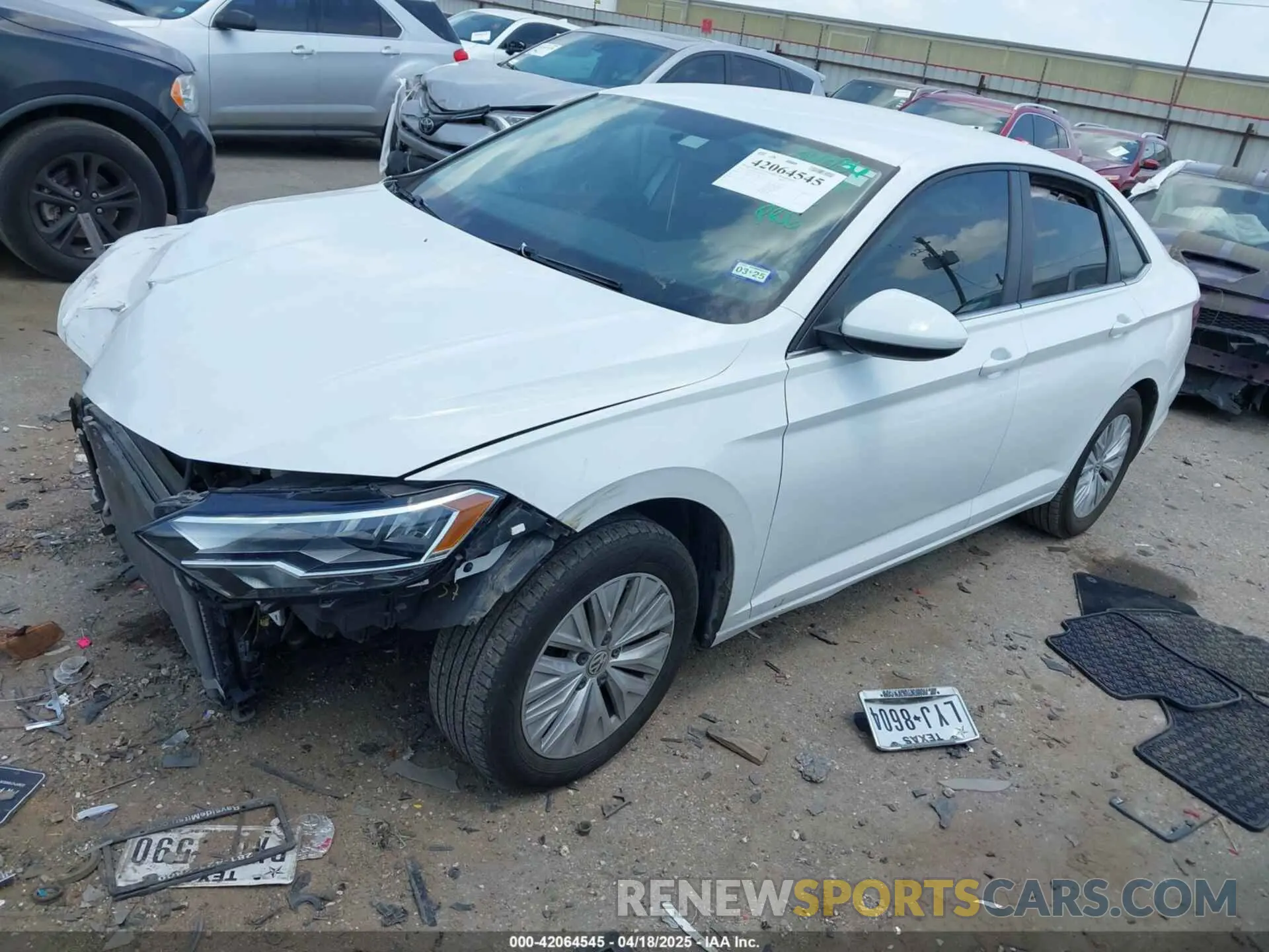 2 Photograph of a damaged car 3VWC57BU0KM153661 VOLKSWAGEN JETTA 2019