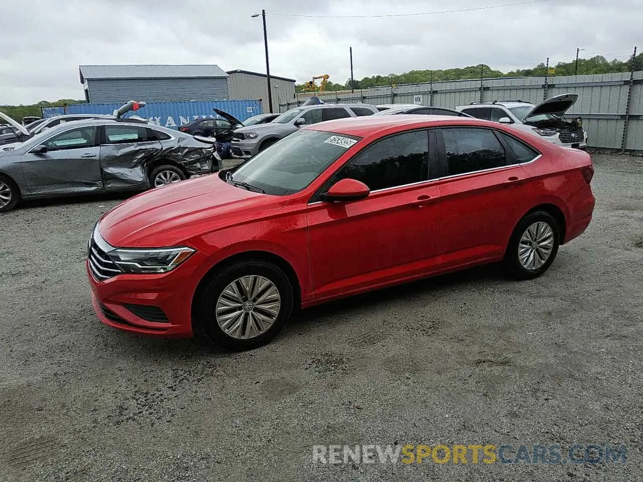1 Photograph of a damaged car 3VWC57BU0KM208092 VOLKSWAGEN JETTA 2019