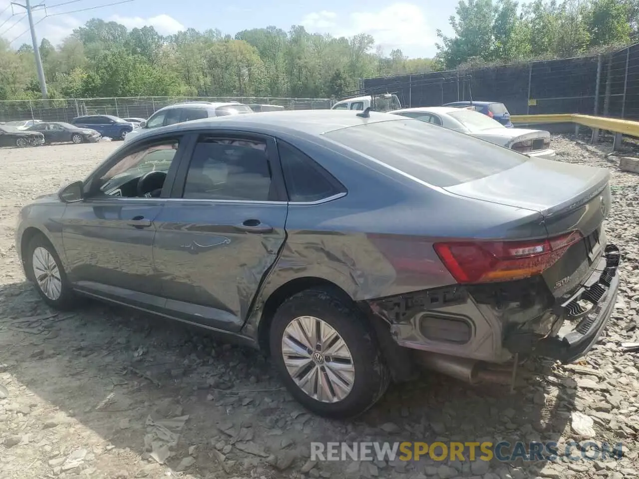2 Photograph of a damaged car 3VWC57BU0KM231999 VOLKSWAGEN JETTA 2019