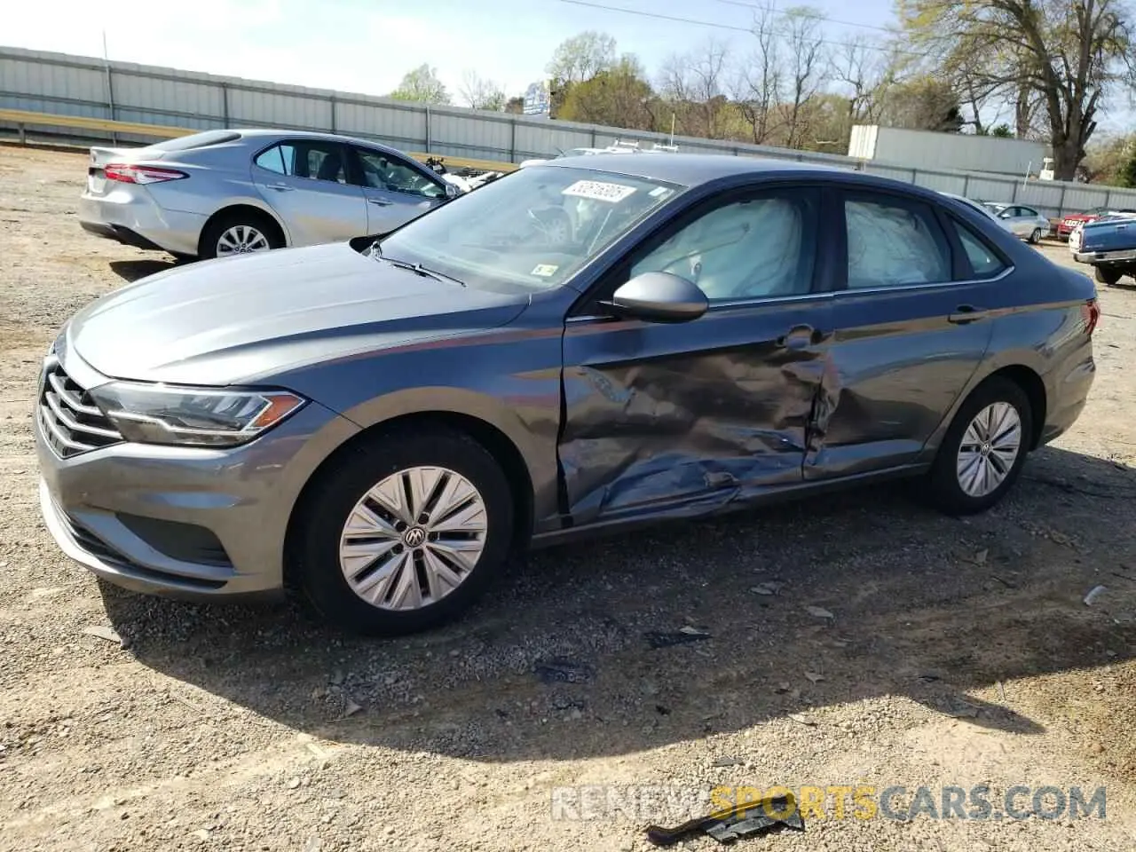 1 Photograph of a damaged car 3VWC57BU0KM233994 VOLKSWAGEN JETTA 2019