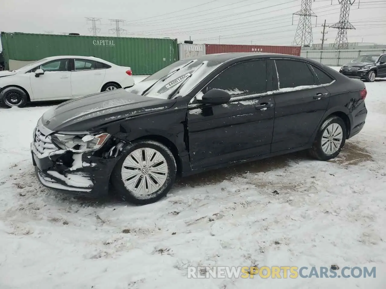 1 Photograph of a damaged car 3VWC57BU1KM021301 VOLKSWAGEN JETTA 2019