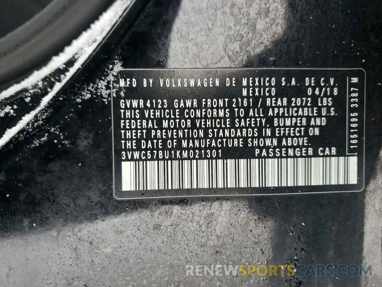 12 Photograph of a damaged car 3VWC57BU1KM021301 VOLKSWAGEN JETTA 2019
