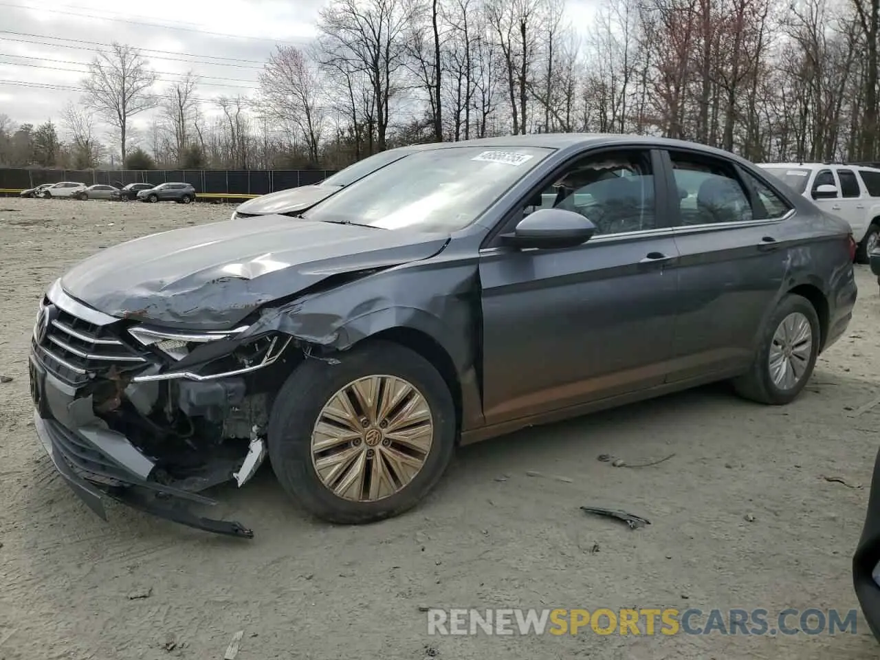 1 Photograph of a damaged car 3VWC57BU1KM078758 VOLKSWAGEN JETTA 2019