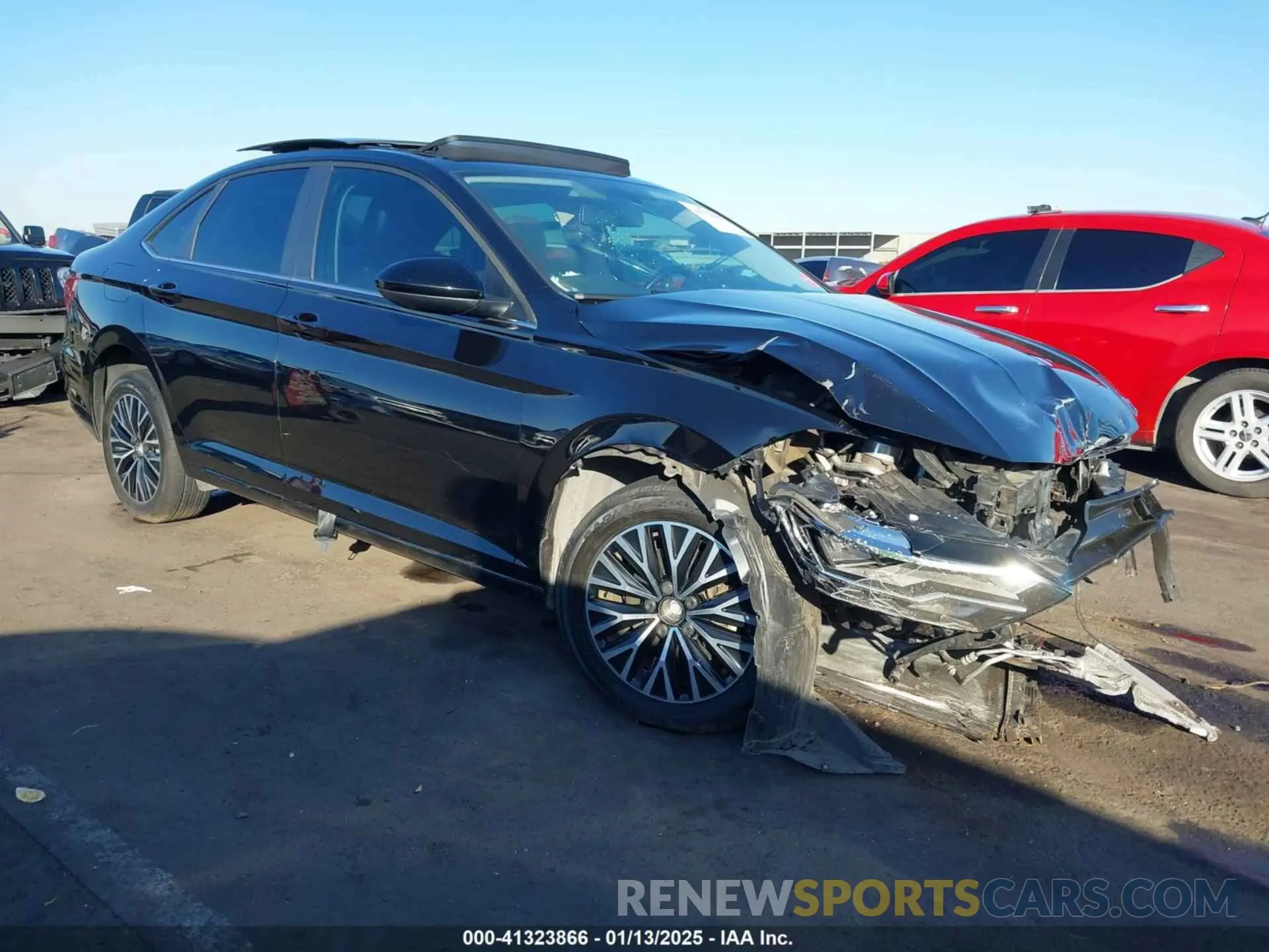1 Photograph of a damaged car 3VWC57BU1KM122824 VOLKSWAGEN JETTA 2019