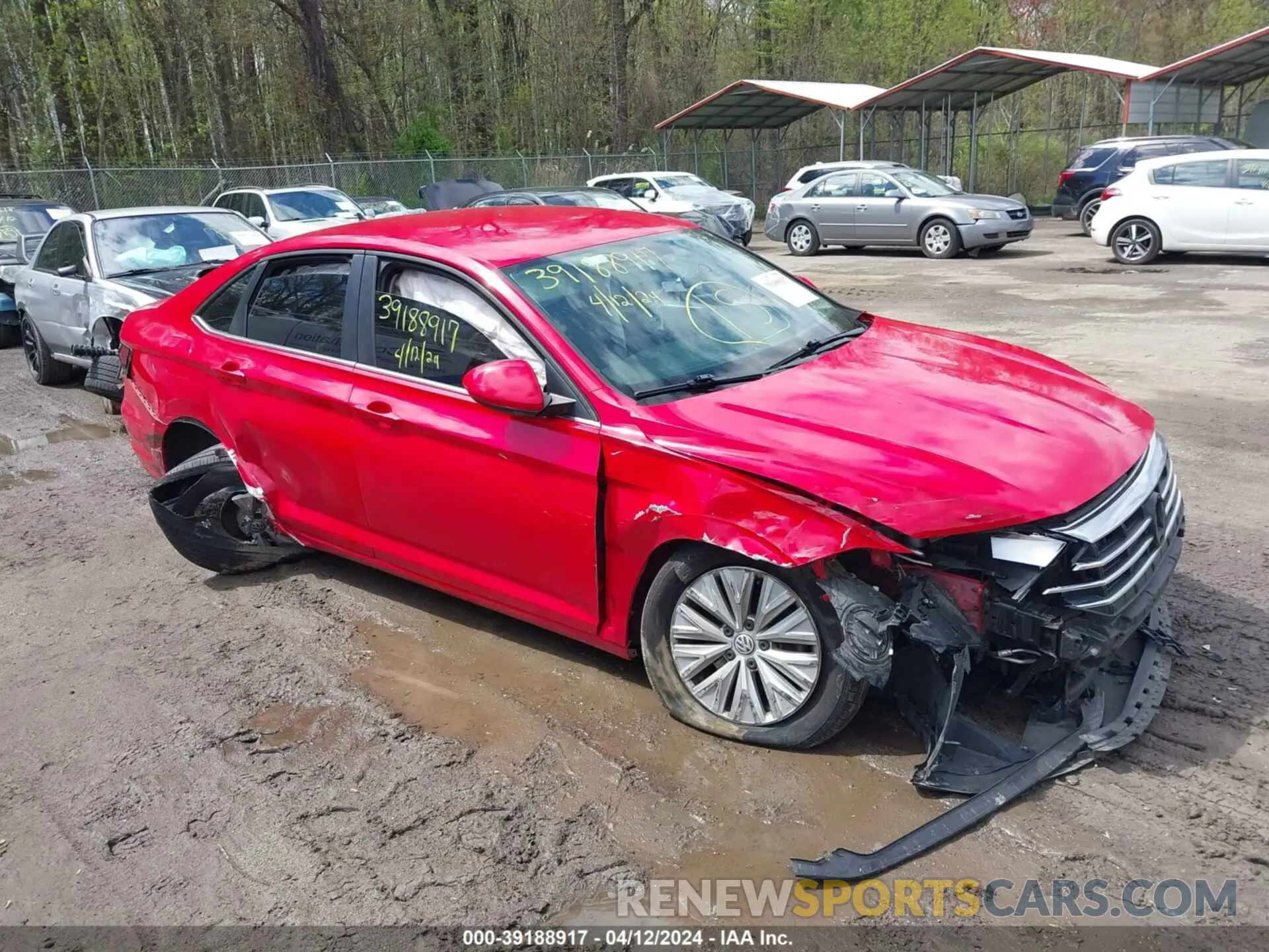 1 Photograph of a damaged car 3VWC57BU2KM023753 VOLKSWAGEN JETTA 2019