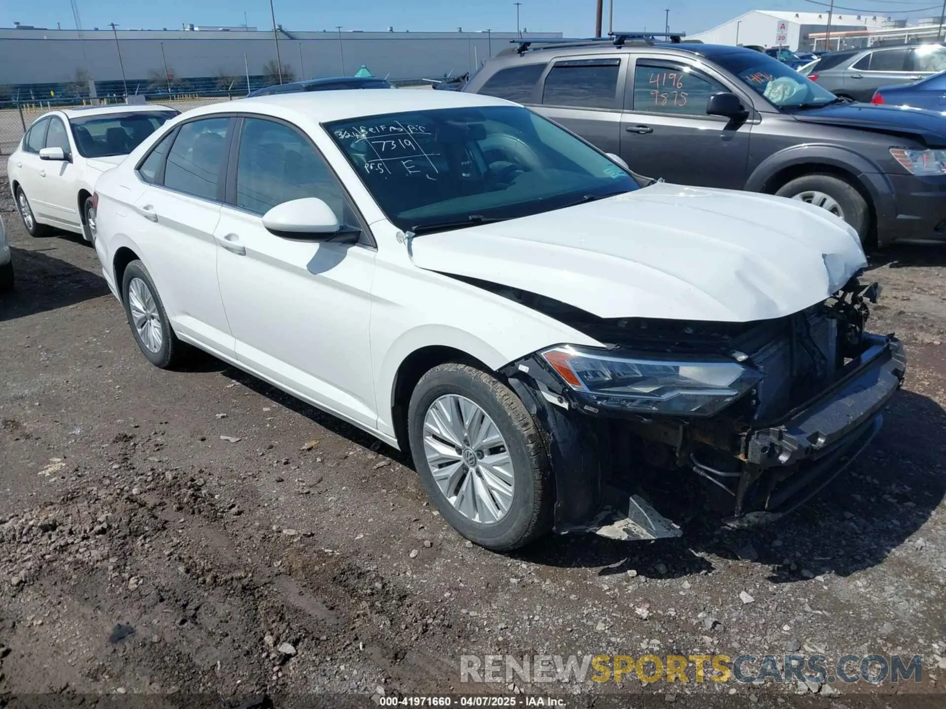 1 Photograph of a damaged car 3VWC57BU2KM027091 VOLKSWAGEN JETTA 2019