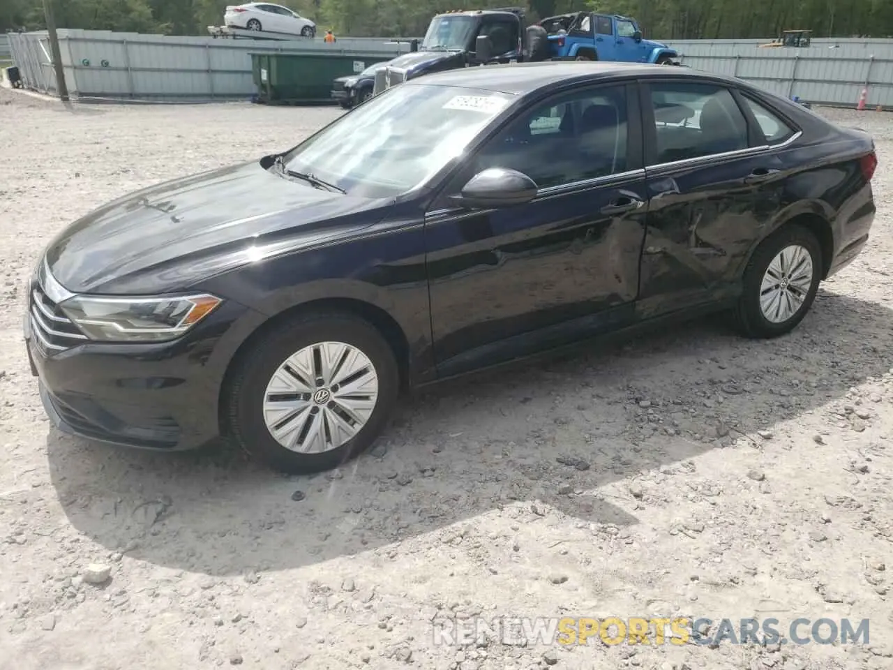 1 Photograph of a damaged car 3VWC57BU2KM074296 VOLKSWAGEN JETTA 2019