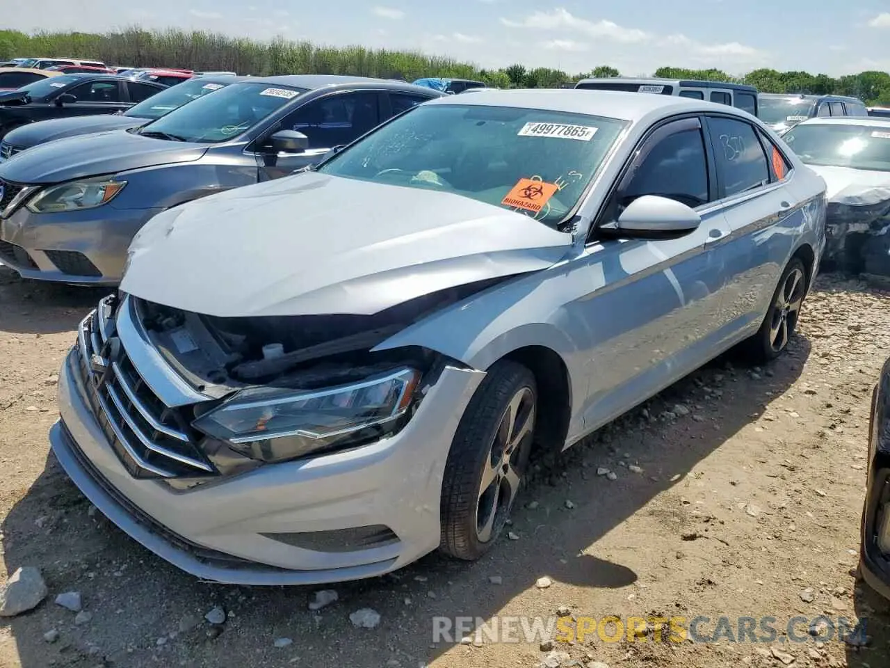 1 Photograph of a damaged car 3VWC57BU2KM077974 VOLKSWAGEN JETTA 2019