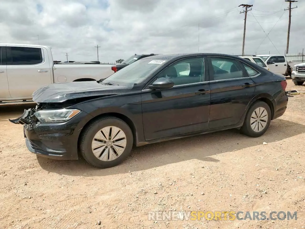 1 Photograph of a damaged car 3VWC57BU2KM092605 VOLKSWAGEN JETTA 2019