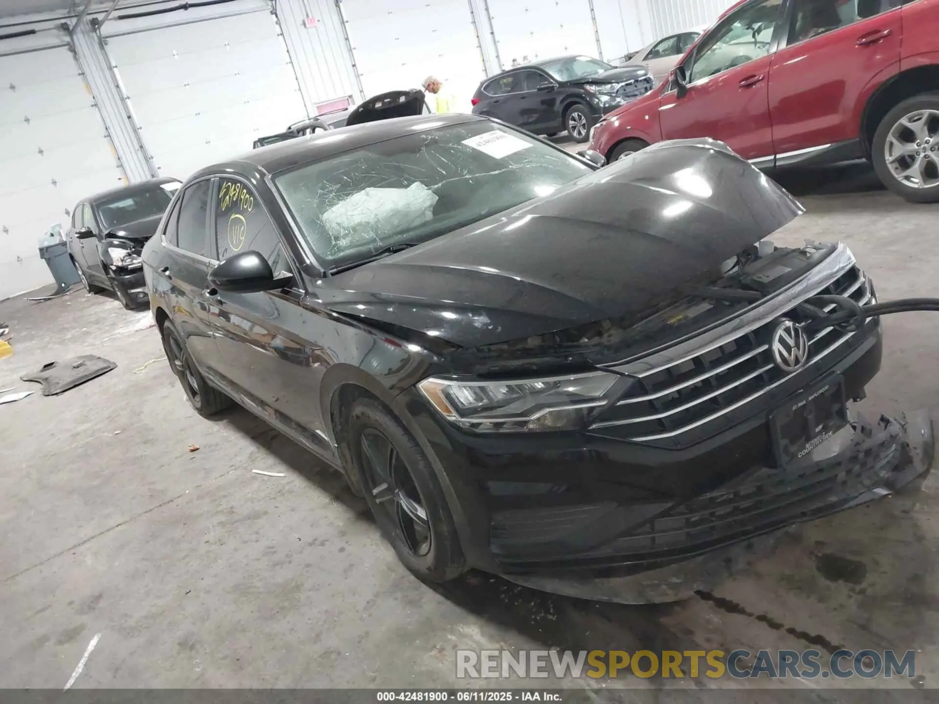 1 Photograph of a damaged car 3VWC57BU2KM124050 VOLKSWAGEN JETTA 2019