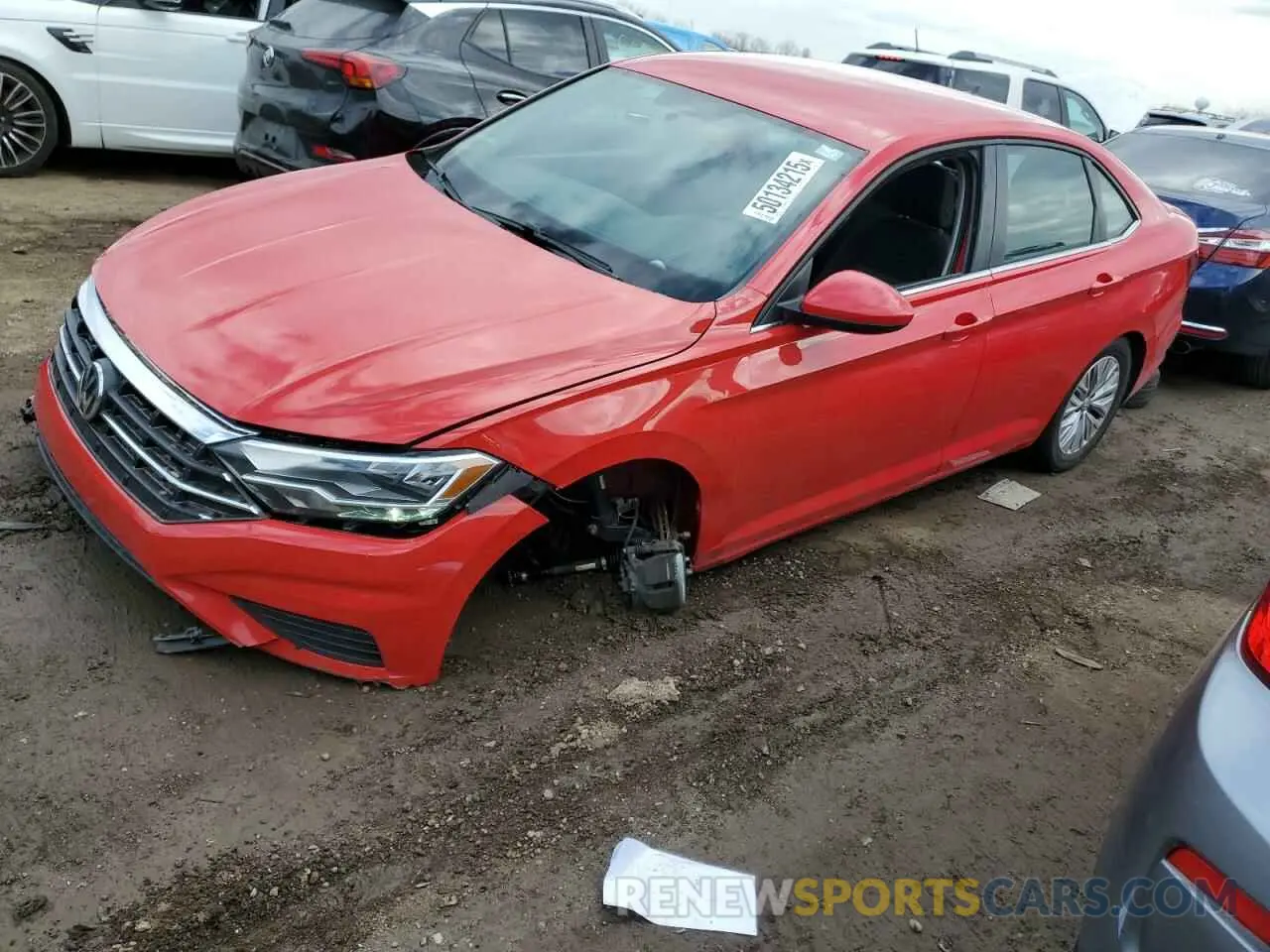 1 Photograph of a damaged car 3VWC57BU2KM236458 VOLKSWAGEN JETTA 2019