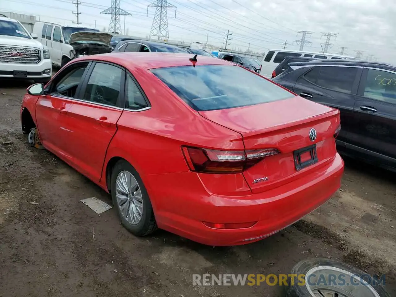2 Photograph of a damaged car 3VWC57BU2KM236458 VOLKSWAGEN JETTA 2019