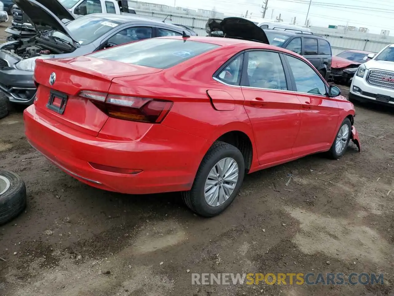 3 Photograph of a damaged car 3VWC57BU2KM236458 VOLKSWAGEN JETTA 2019