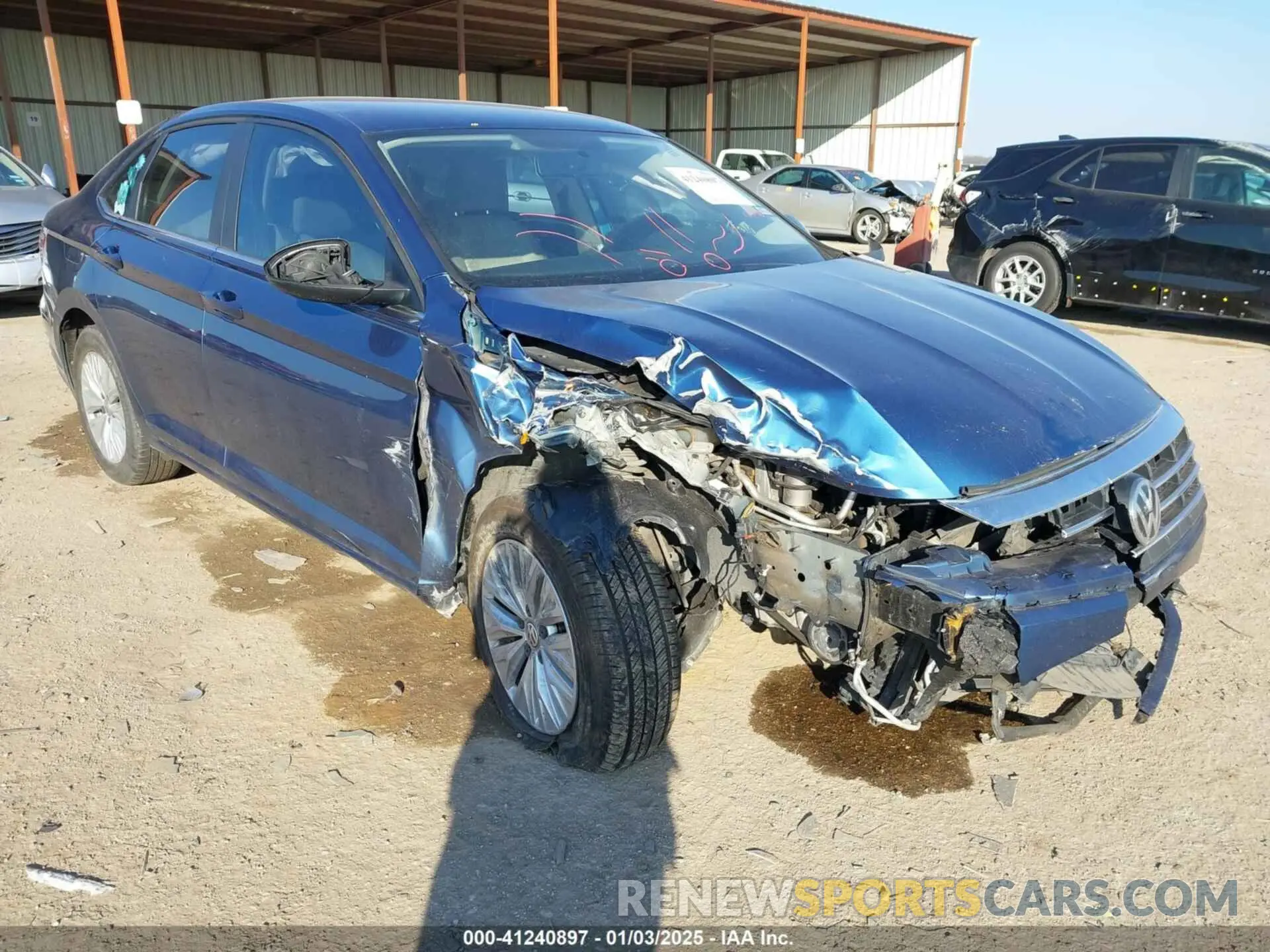 1 Photograph of a damaged car 3VWC57BU3KM040237 VOLKSWAGEN JETTA 2019