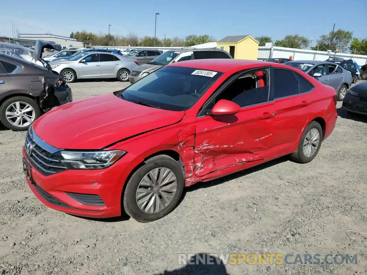 1 Photograph of a damaged car 3VWC57BU4KM055572 VOLKSWAGEN JETTA 2019