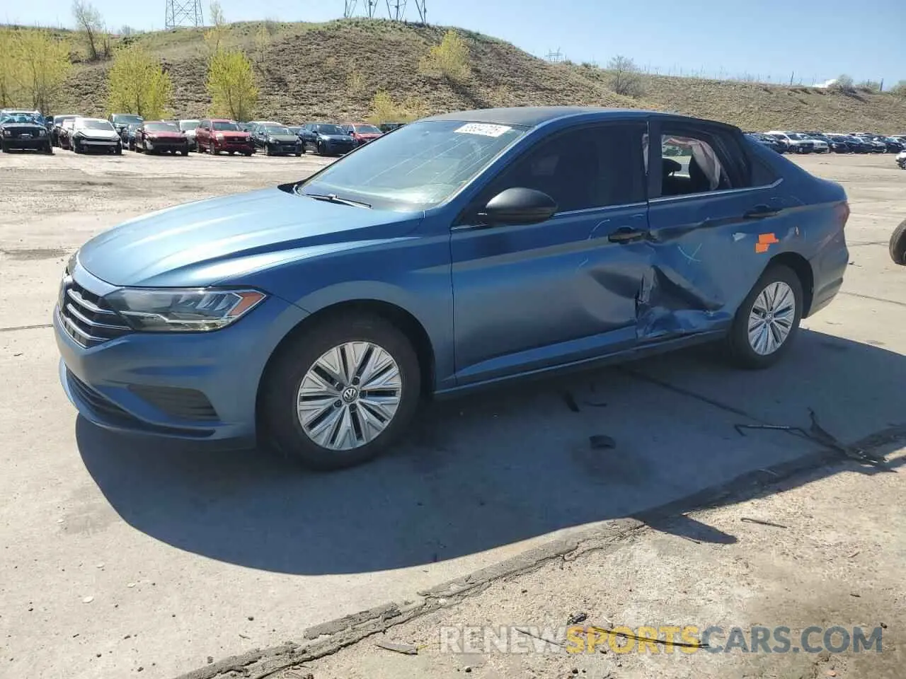 1 Photograph of a damaged car 3VWC57BU5KM124057 VOLKSWAGEN JETTA 2019