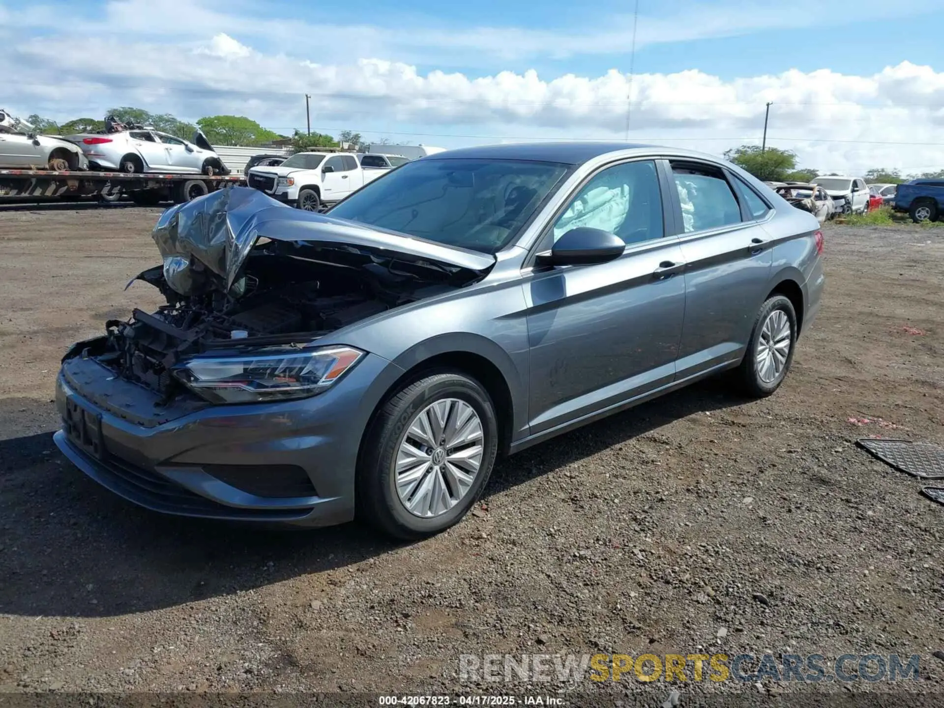 2 Photograph of a damaged car 3VWC57BU6KM085981 VOLKSWAGEN JETTA 2019