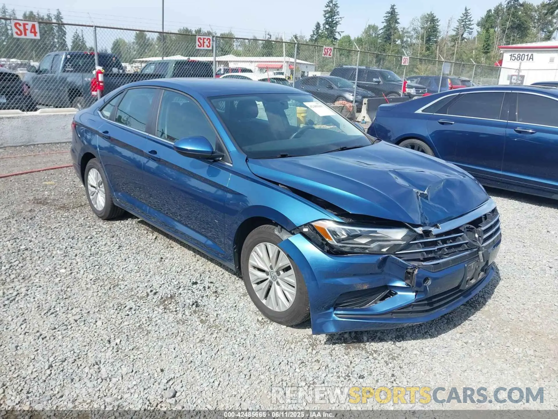 1 Photograph of a damaged car 3VWC57BU6KM148433 VOLKSWAGEN JETTA 2019